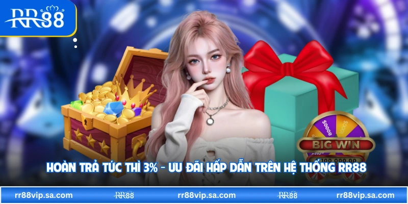 Hoàn Trả Tức Thì 3% - Ưu Đãi Hấp Dẫn Trên Hệ Thống RR88
